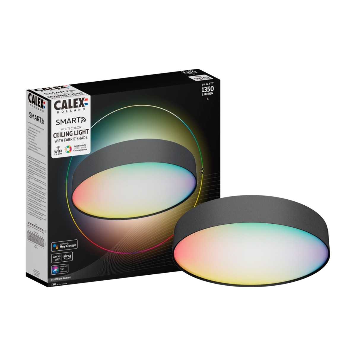 Calex Smart Fabric Loftslampe 40cm billede 1