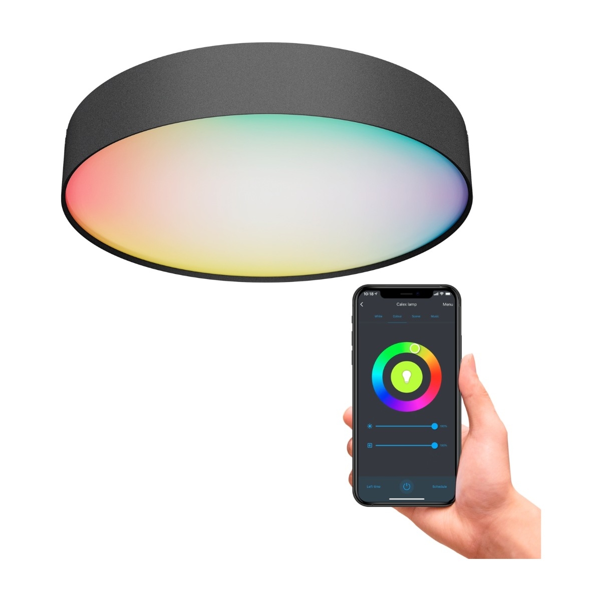 Calex Smart Fabric Loftslampe 40cm billede 3