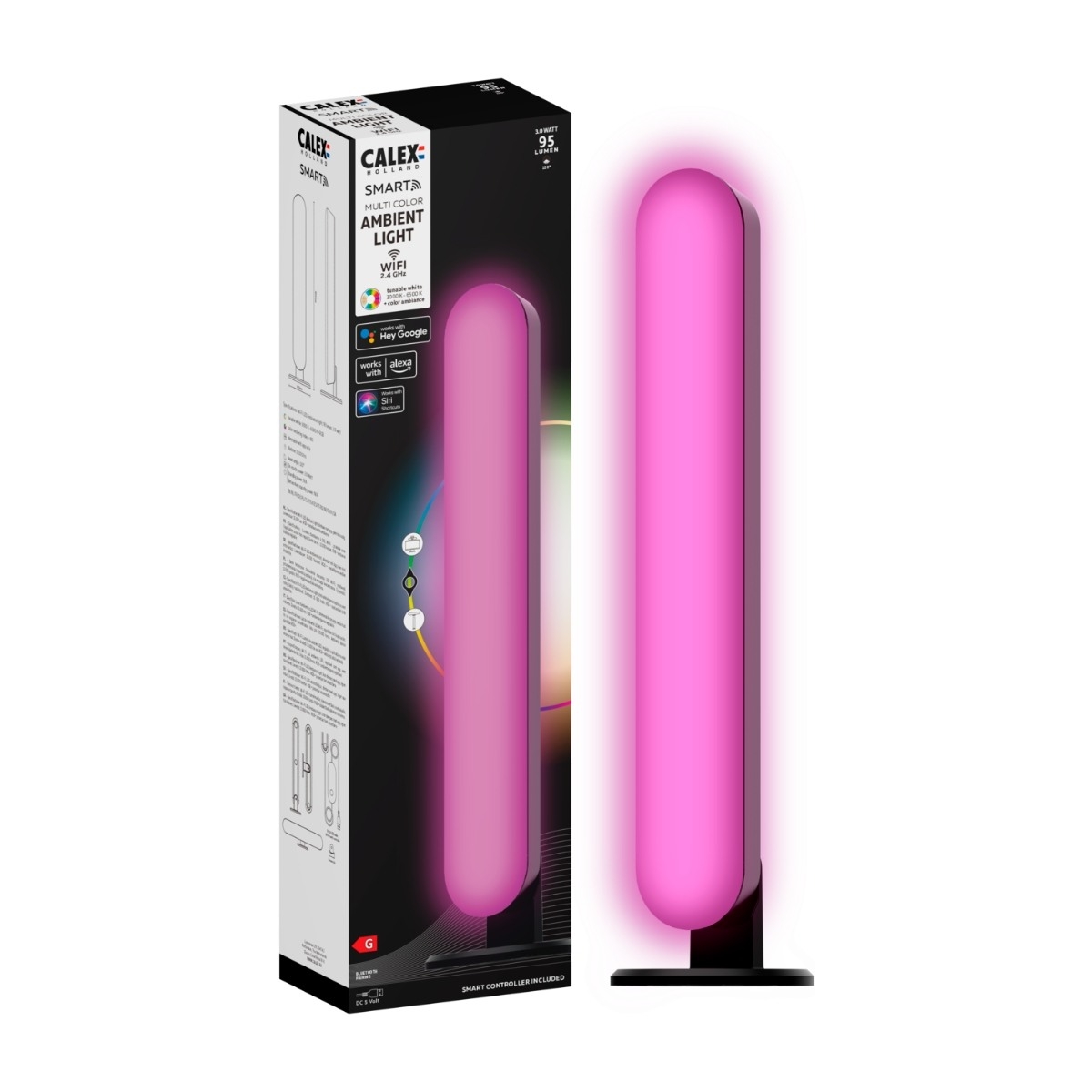 Calex Smart Ambient Light bordlampe RGB + cct billede 1