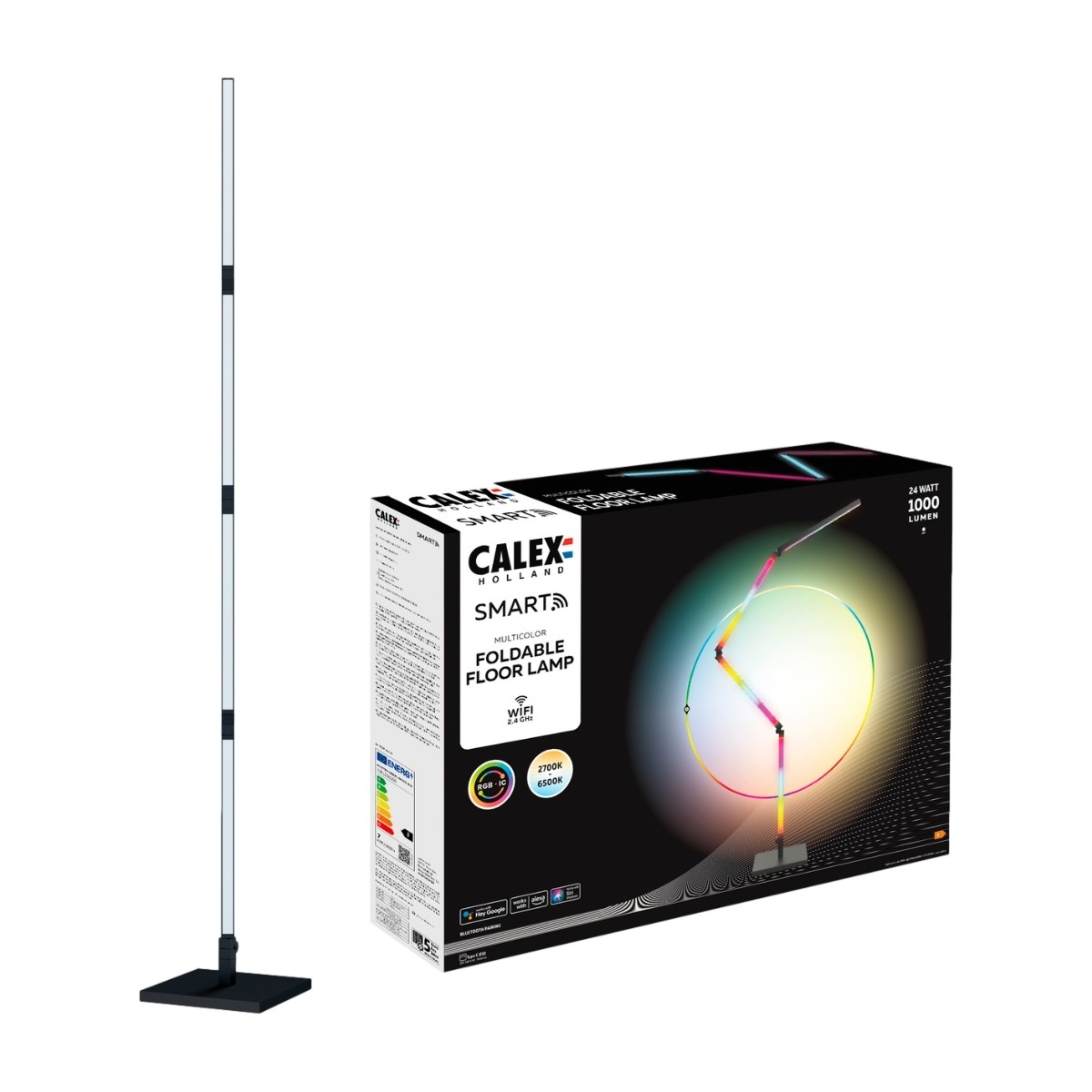 Calex Smart Foldbar, gulvlampe RGBW billede 1