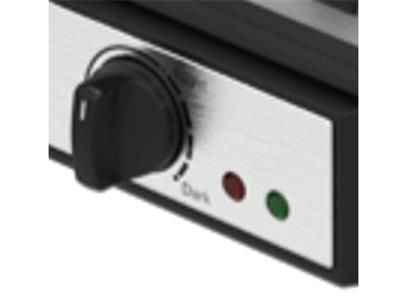 Princess 132397, 2 vaffel/vafler, Rektangulær, Sort, Rustfrit stål, Hvid, 220 °C, 1200 W, 230 V