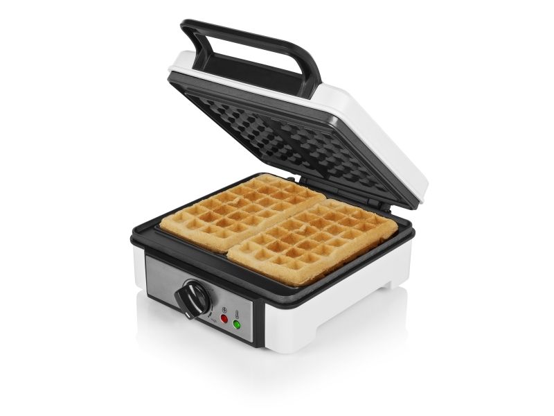 Princess 132397, 2 vaffel/vafler, Rektangulær, Sort, Rustfrit stål, Hvid, 220 °C, 1200 W, 230 V