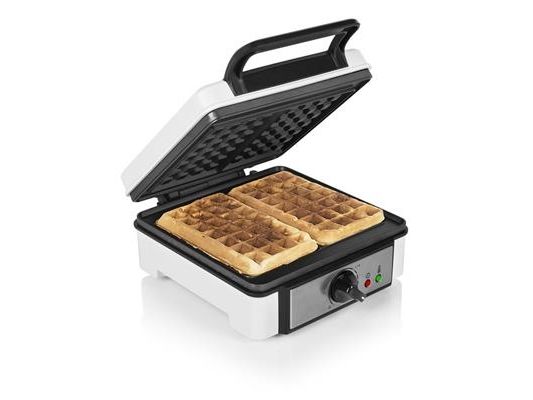 Princess 132397, 2 vaffel/vafler, Rektangulær, Sort, Rustfrit stål, Hvid, 220 °C, 1200 W, 230 V