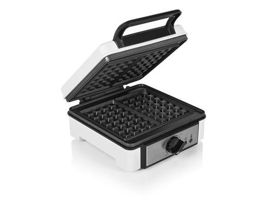 Princess 132397, 2 vaffel/vafler, Rektangulær, Sort, Rustfrit stål, Hvid, 220 °C, 1200 W, 230 V