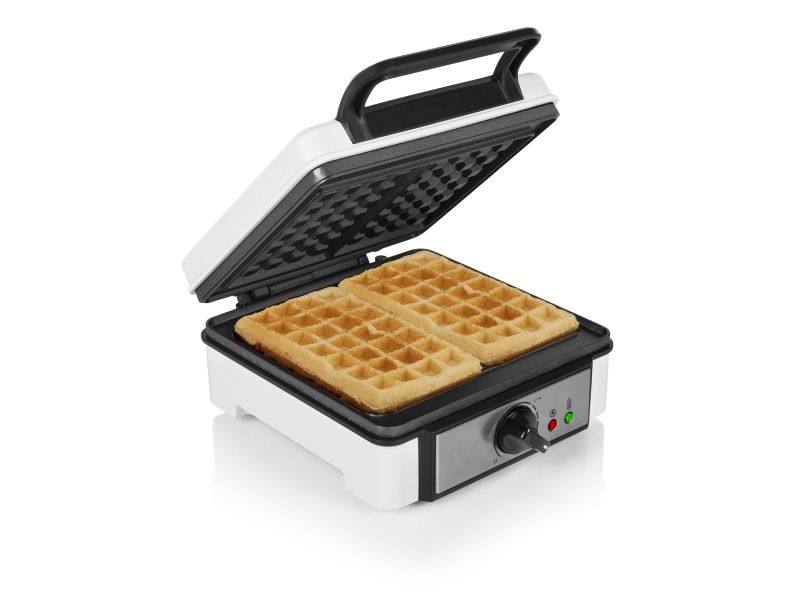 Princess 132397, 2 vaffel/vafler, Rektangulær, Sort, Rustfrit stål, Hvid, 220 °C, 1200 W, 230 V