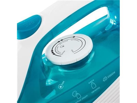 Tristar ST-8300, Dampstrygejern, Keramisk strygesål, 1,9 m, 40 g/min, Turkis, Hvid, 16 g/min billede 4