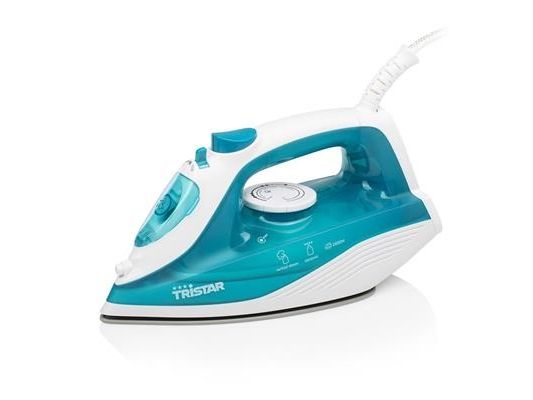 Tristar ST-8300, Dampstrygejern, Keramisk strygesål, 1,9 m, 40 g/min, Turkis, Hvid, 16 g/min billede 1