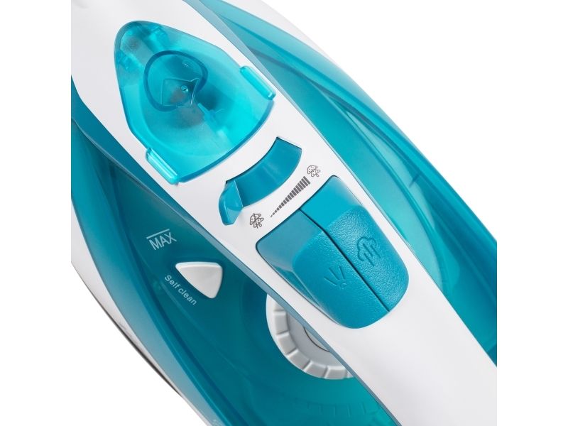 Tristar ST-8320, Dampstrygejern, Keramisk strygesål, 1,9 m, 70 g/min, Turkis, Hvid, 25 g/min billede 4