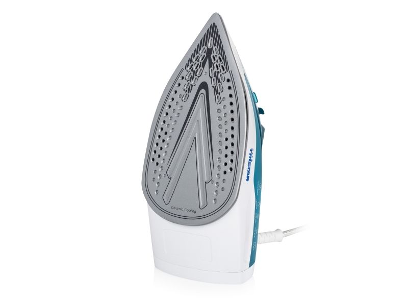 Tristar ST-8320, Dampstrygejern, Keramisk strygesål, 1,9 m, 70 g/min, Turkis, Hvid, 25 g/min billede 3