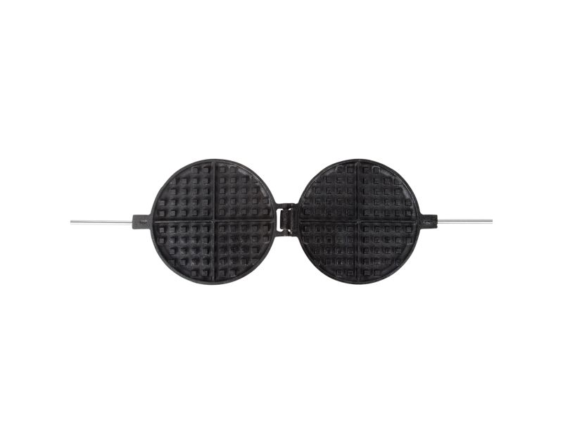 Esschert Design Waffeleisen, 2 vaffel/vafler, Rektangulær, Sort, Metal, 175 mm, 53 mm