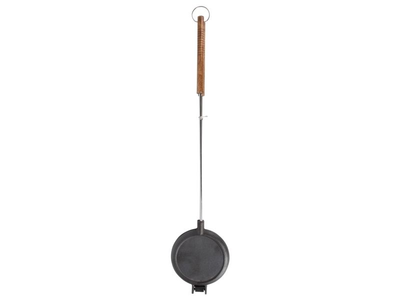 Esschert Design Waffeleisen, 2 vaffel/vafler, Rektangulær, Sort, Metal, 175 mm, 53 mm