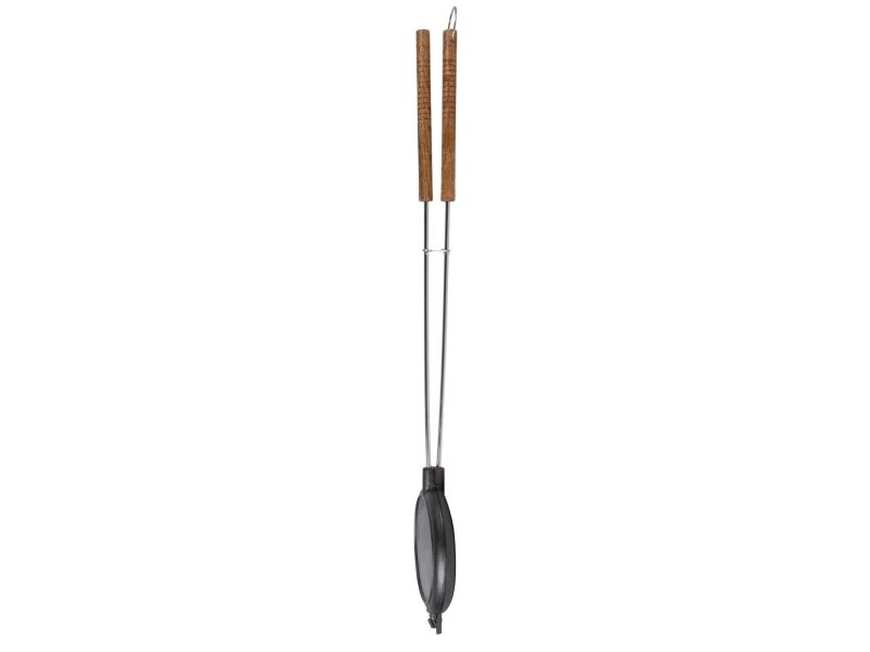 Esschert Design Waffeleisen, 2 vaffel/vafler, Rektangulær, Sort, Metal, 175 mm, 53 mm