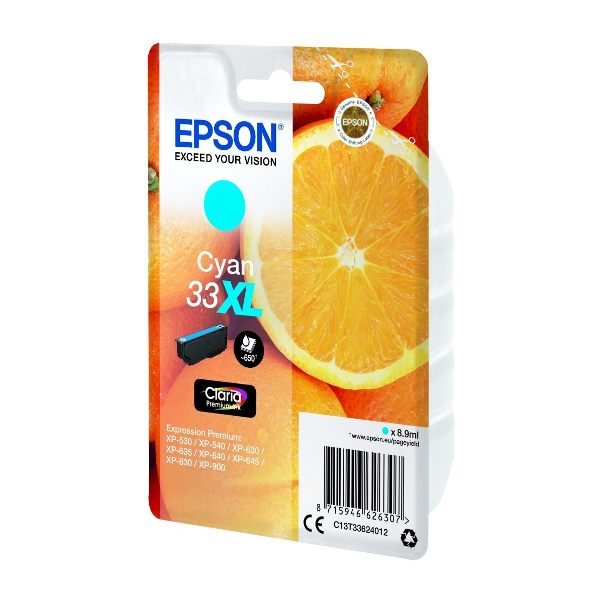 Epson oranges C13T33624022 blækpatron 1 stk Original Højt (Xl) Udbytte, blå billede 4