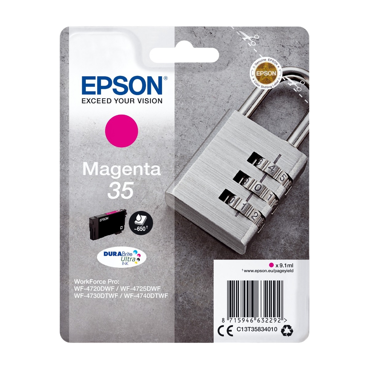 Epson T3583, magenta blækpatron billede 1