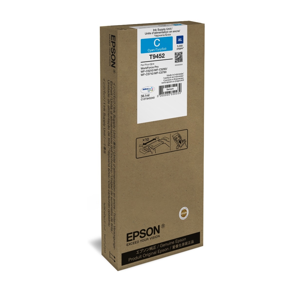 EPSON WF-C5 SERIES BLÆKPATRON XL CYAN 5K billede 2