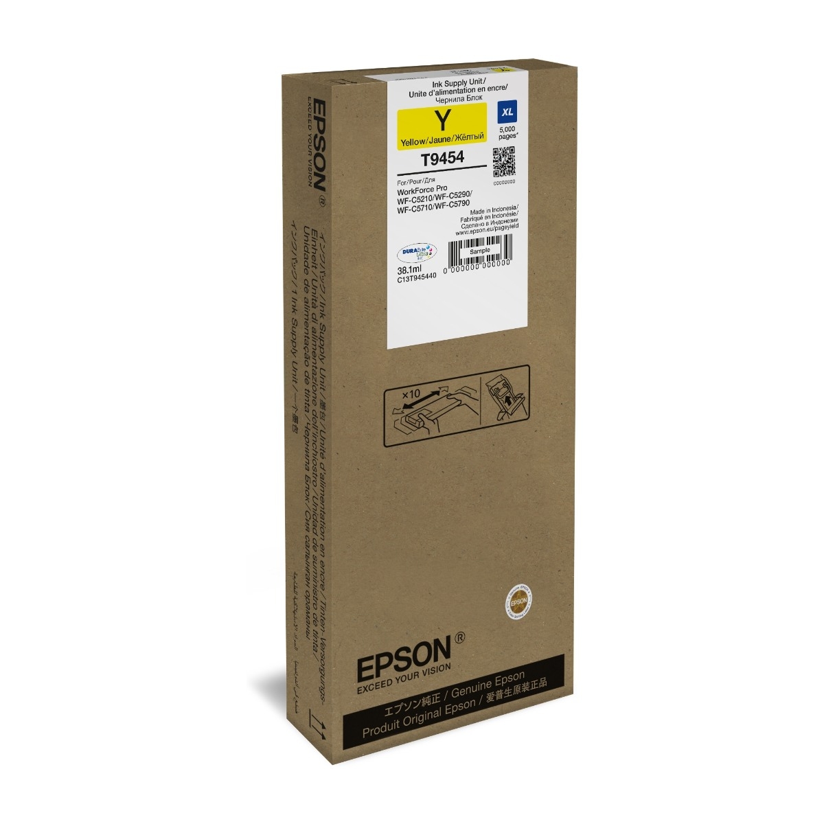 EPSON WF-C5 SERIES BLÆKPATRON XL GUL 5K billede 2