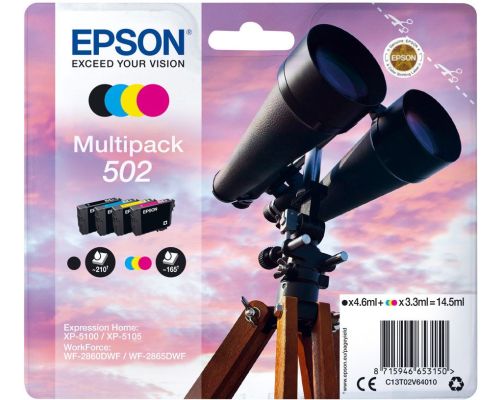 EPSON Multipack 4-colours 502 Ink blækpatroner billede 1