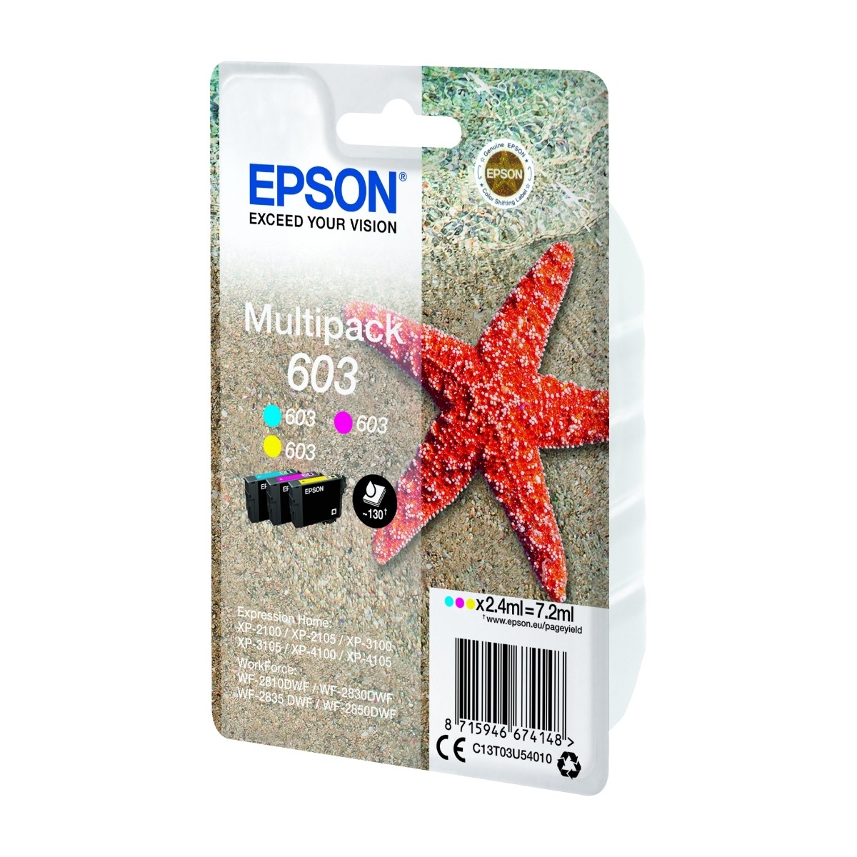 Epson C13T03U54010 multipack blækpatron billede 2