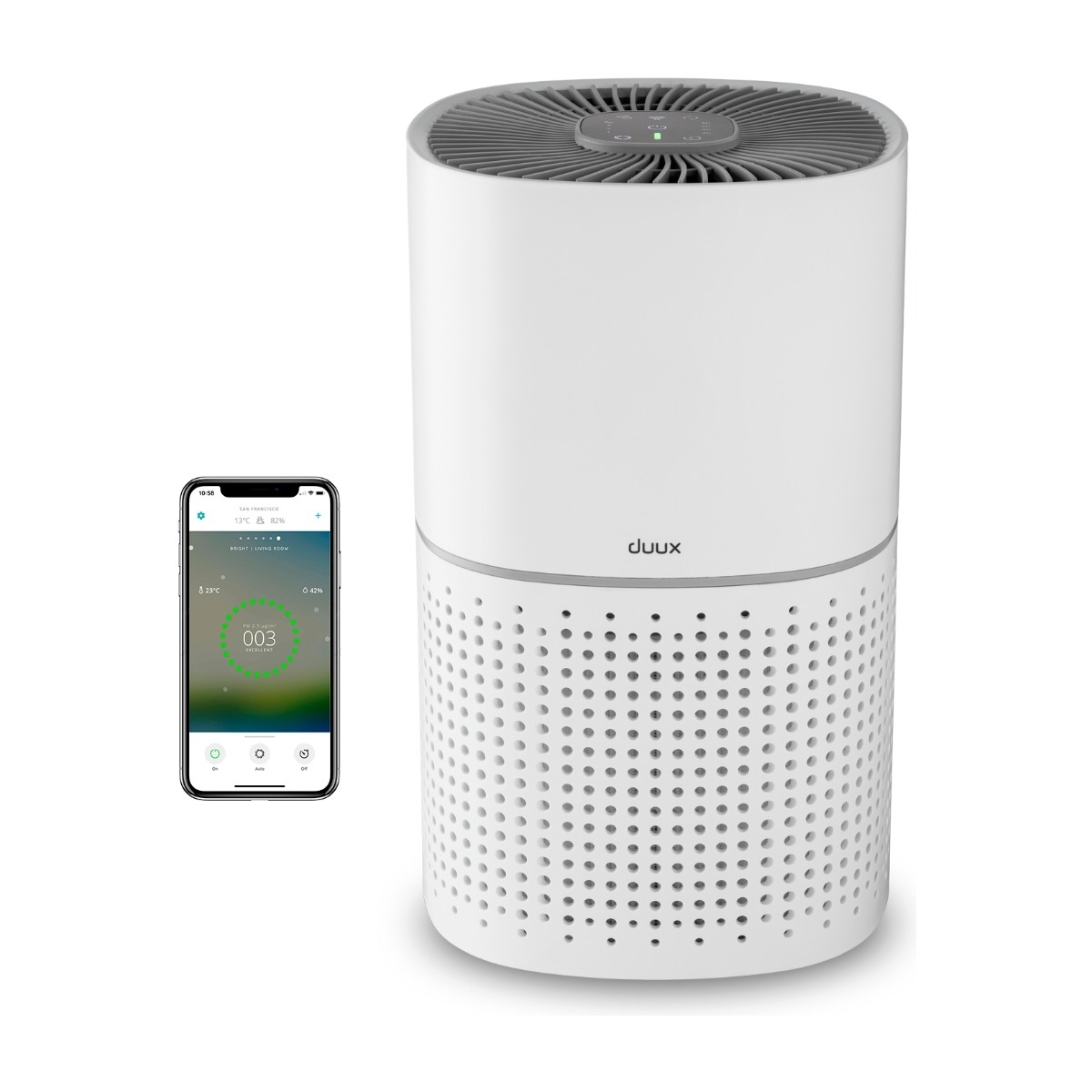 Duux Bright Smart luftrenser, hvid billede 1