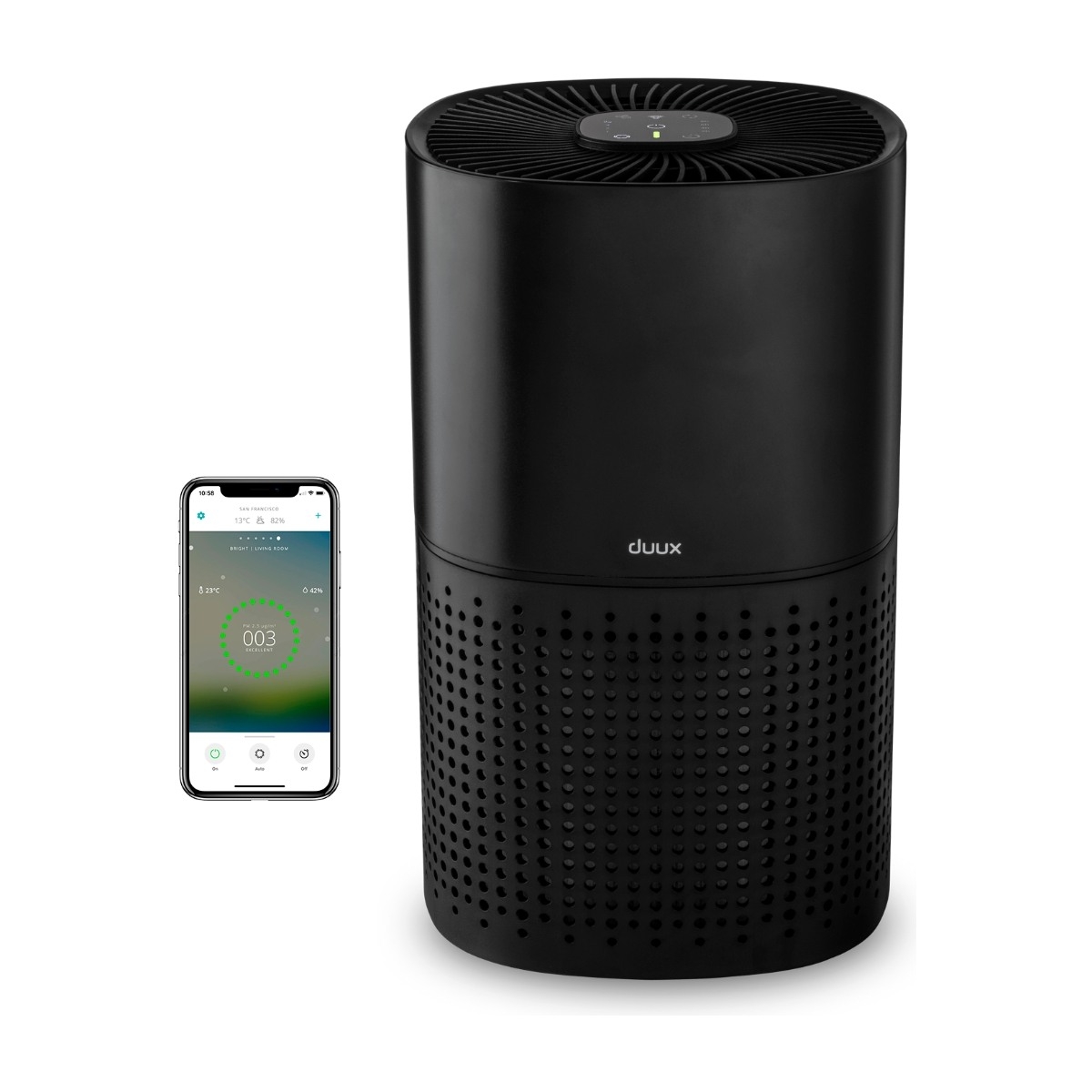 Duux Bright Smart luftrenser, sort billede 1