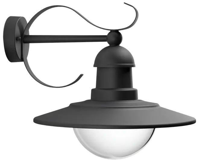 PHILIPS Væglampe Topiary E27 - sort billede 1