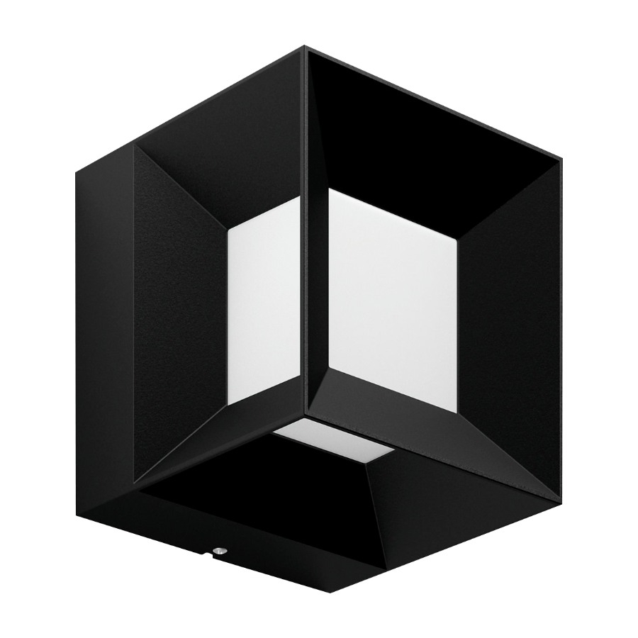 Philips Parterre LED væglampe 8W, sort billede 1