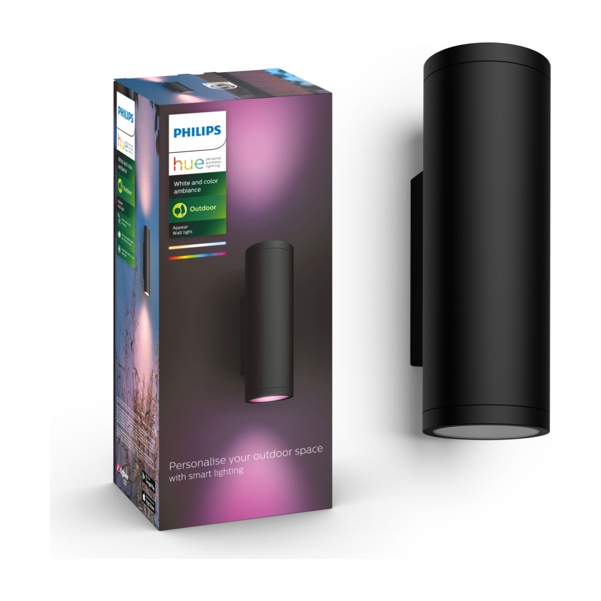 Philips Hue Appear udendørs væglampe 230 v billede 1