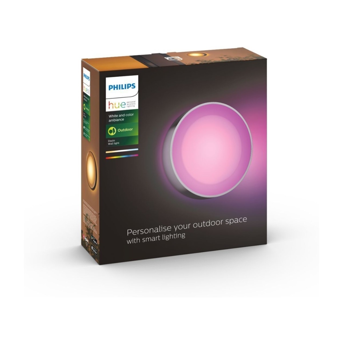 Philips Hue Daylo udendørs væglampe, Inox 230 v billede 2