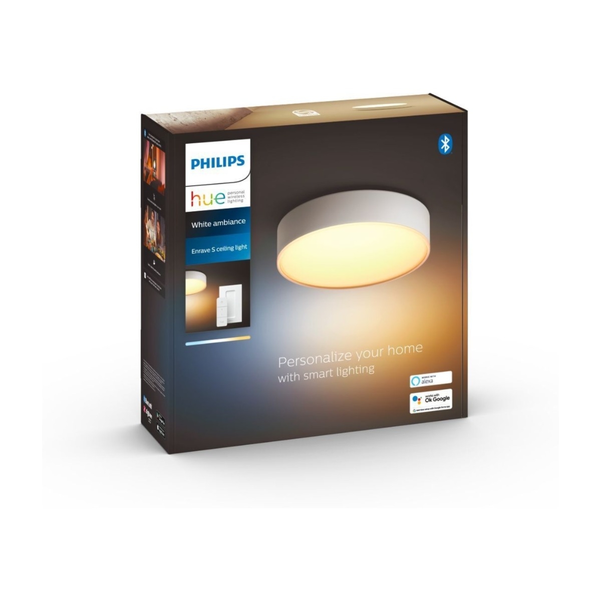 Philips Hue Enrave S loftlampe, hvid billede 2