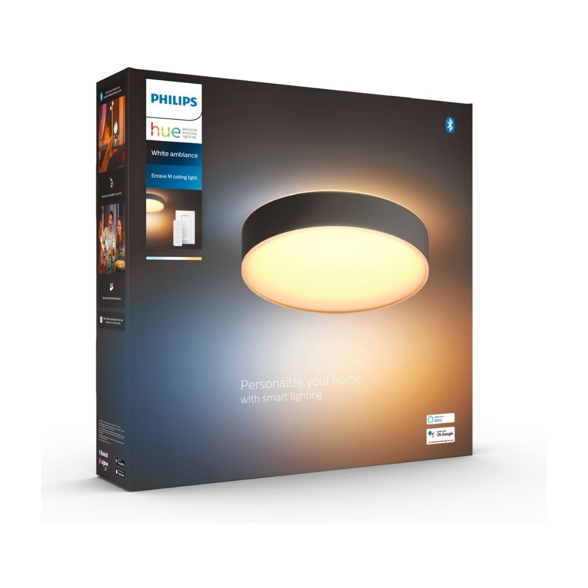 Philips Hue Enrave M loftlampe, sort billede 3