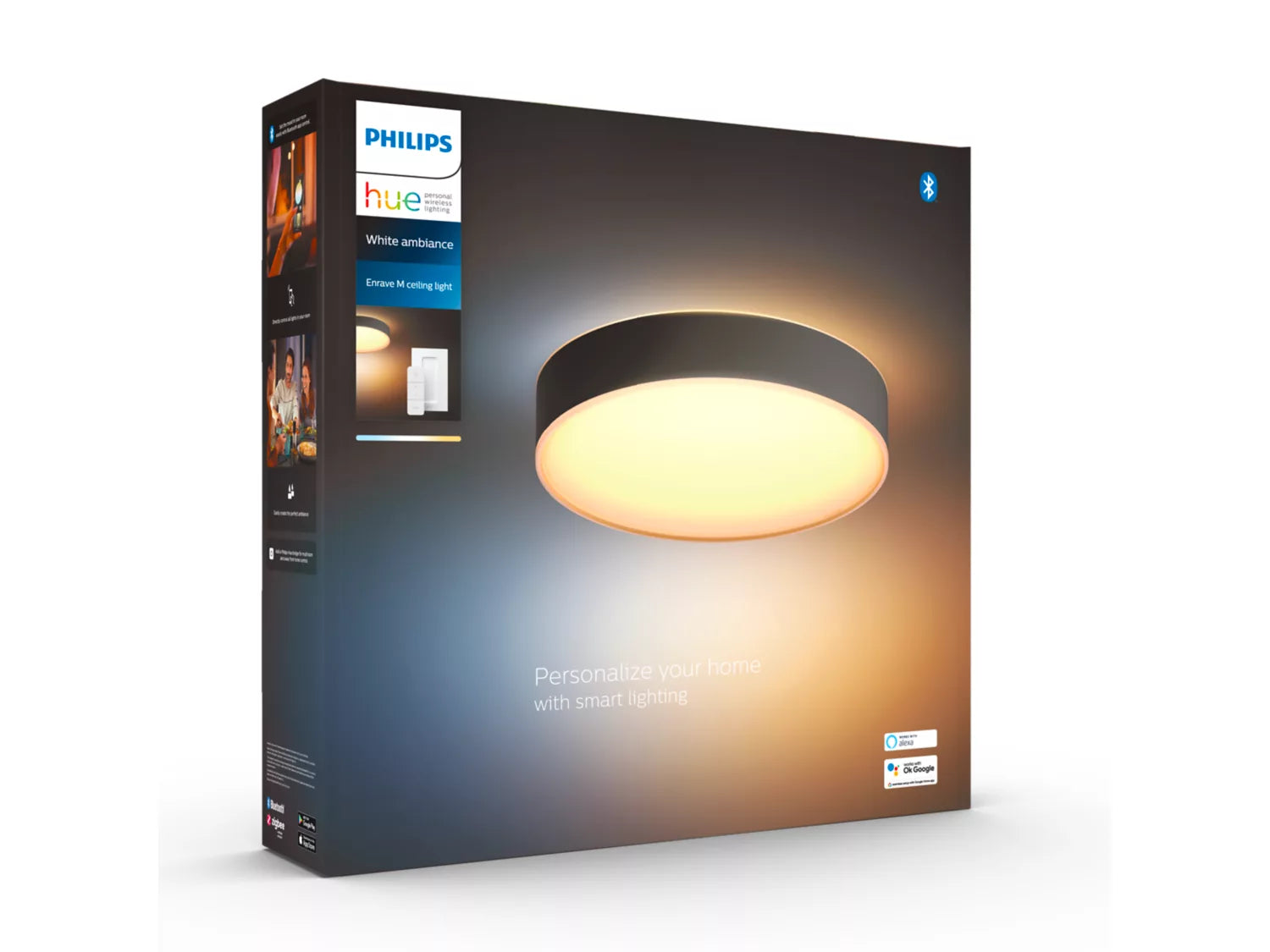 Philips Hue Enrave M loftlampe, sort billede 2