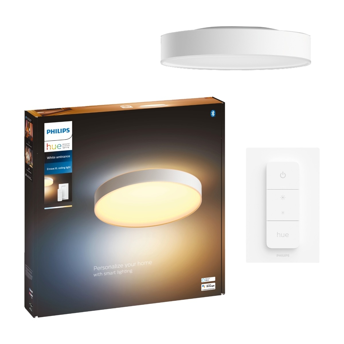 Philips Hue Enrave XL loftlampe, hvid billede 1