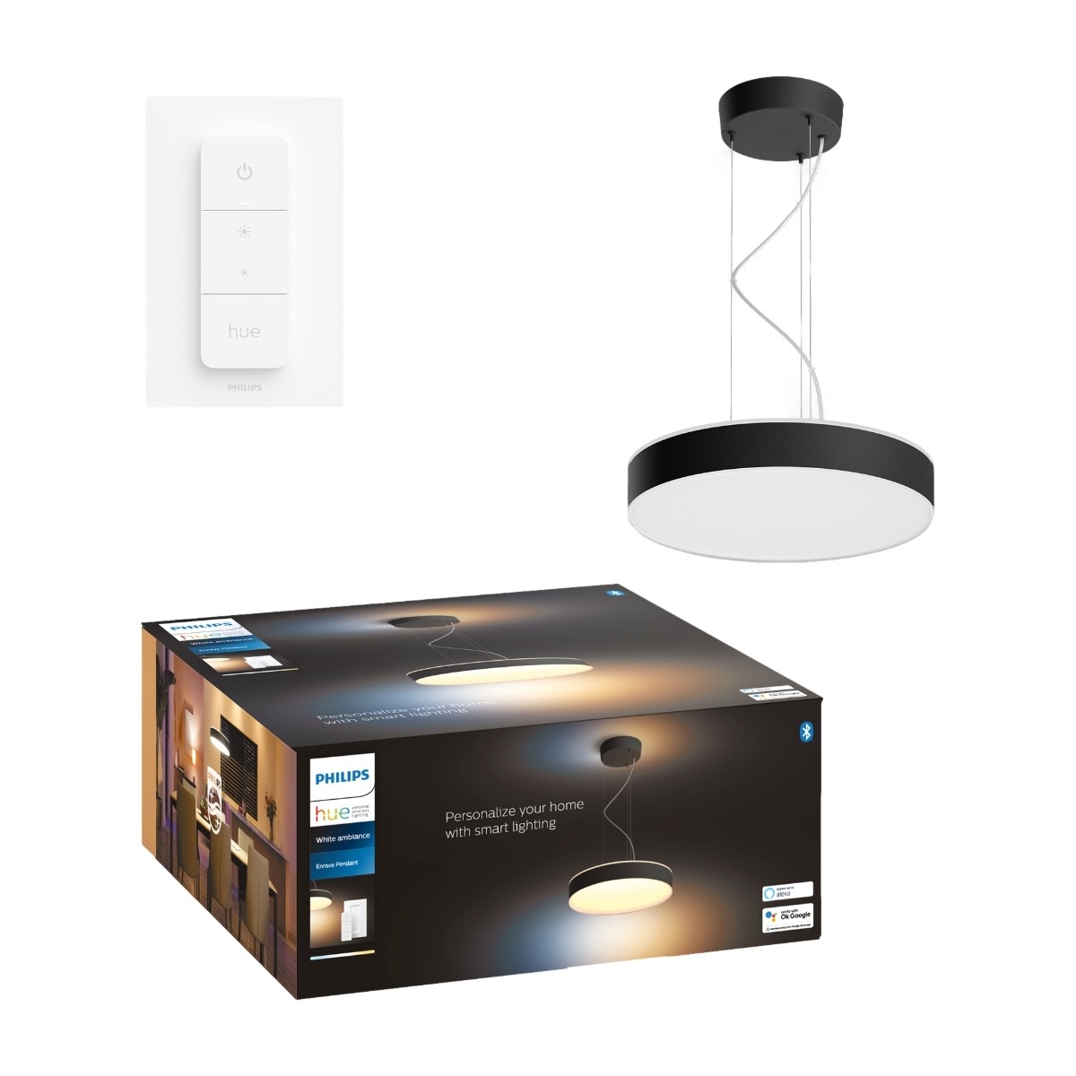 Philips Hue Enrave Pendel, sort billede 1