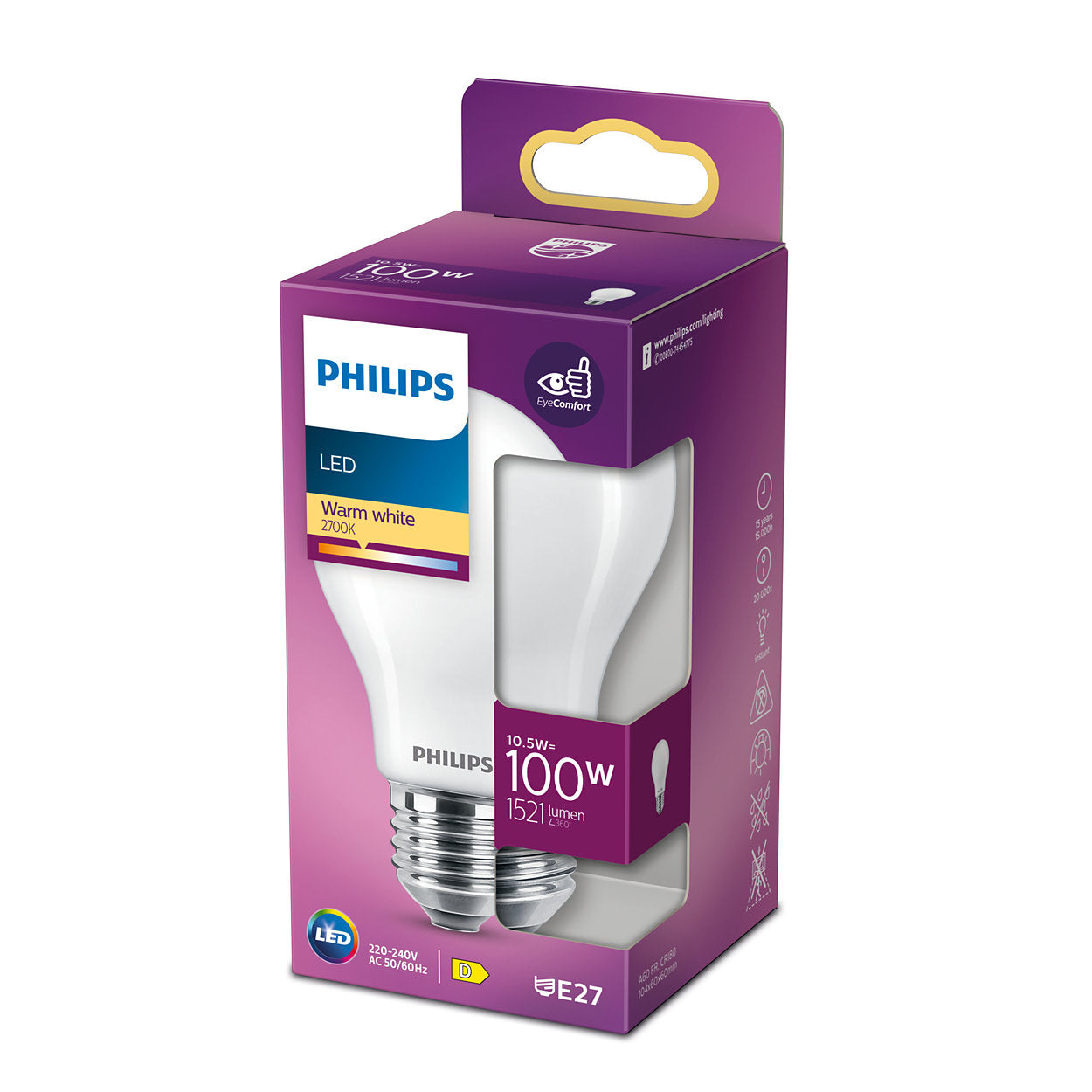 Philips Classic A60 LED-pære 11W E27 billede 1