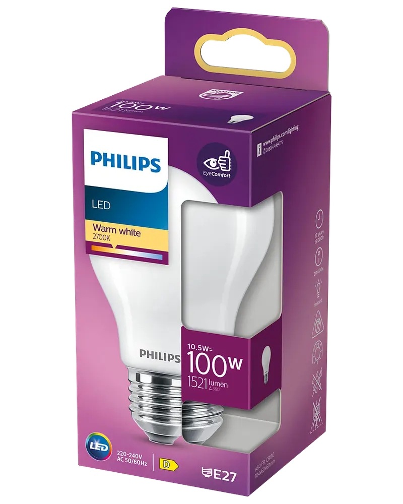 Philips Classic A60 LED-pære 11W E27 billede 4