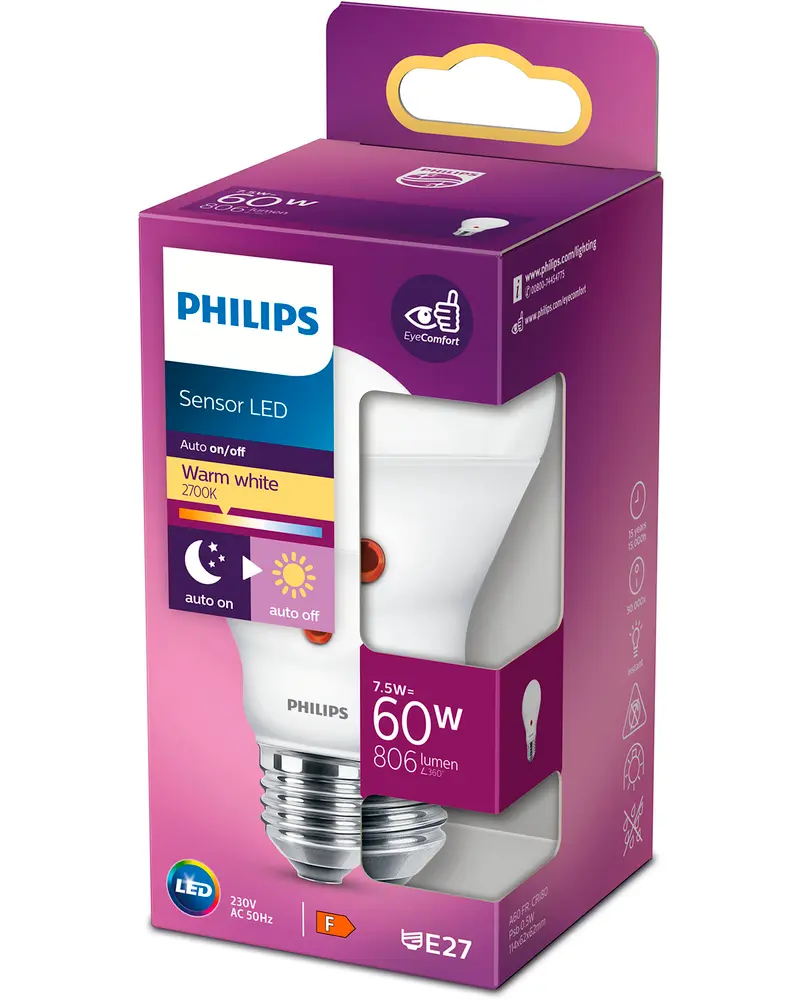 Philips LED-pære 60W E27 billede 4