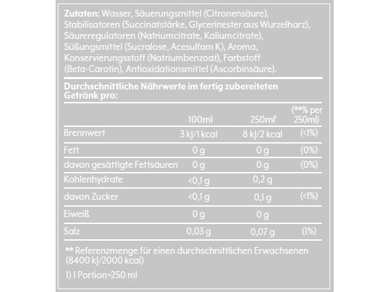 SodaStream Mirinda, Orange, 440 ml, Klembar flaske, CE, 1 kcal, 3 kJ