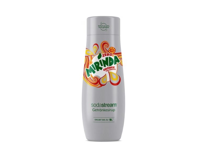 SodaStream Mirinda, Orange, 440 ml, Klembar flaske, CE, 1 kcal, 3 kJ