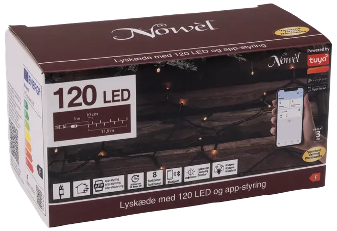 Nowel Lyskæde App 120 LED billede 4