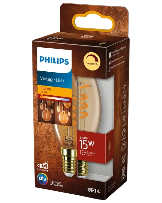 Philips Giant LED-pære 3W E14 billede 1