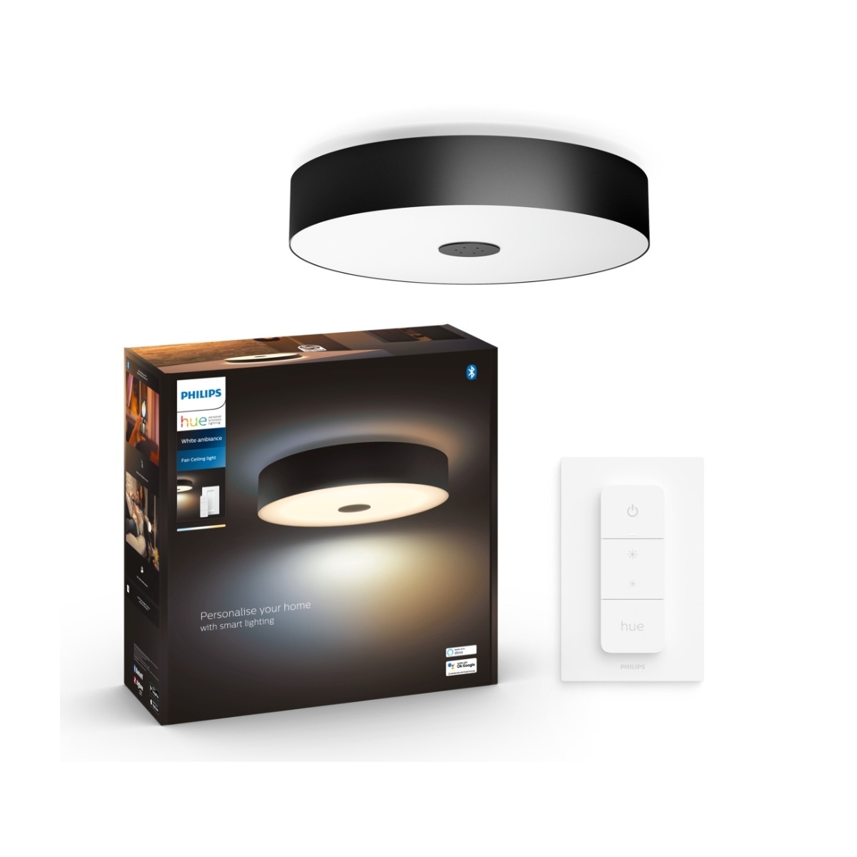Philips Hue WA Fair Loftslampe, sort billede 1