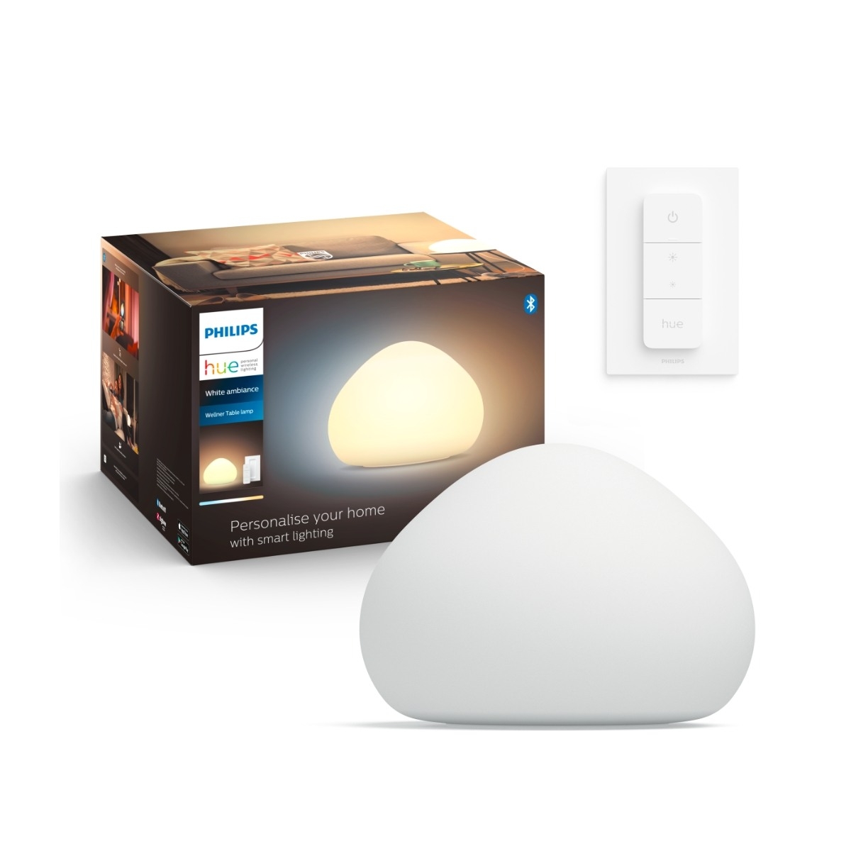 Philips Hue WA Wellner bordlampe, hvid billede 1