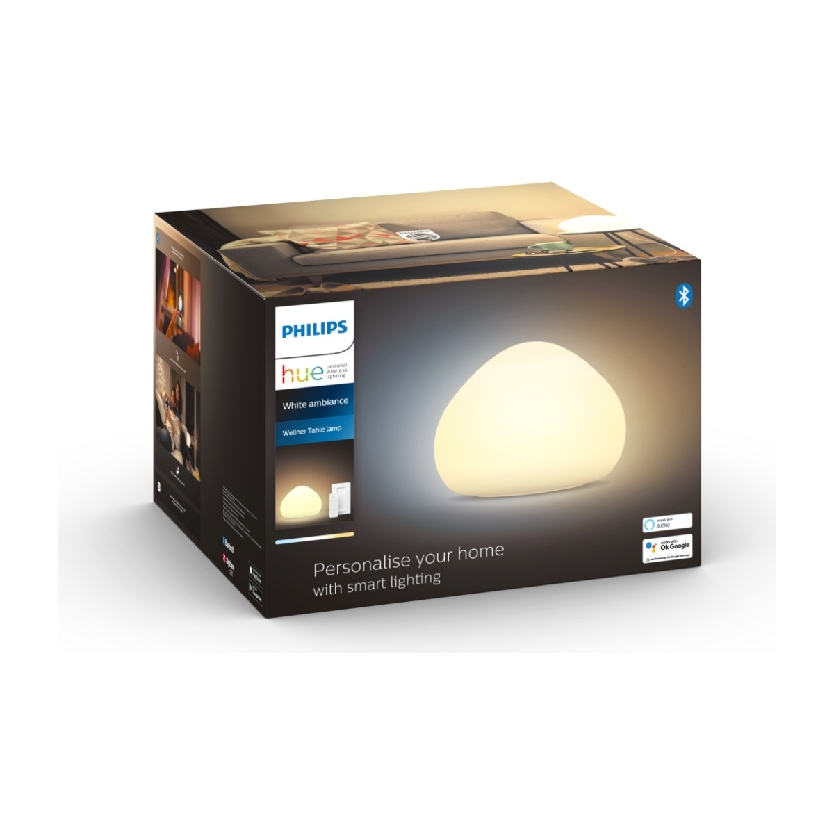 Philips Hue WA Wellner bordlampe, hvid billede 2
