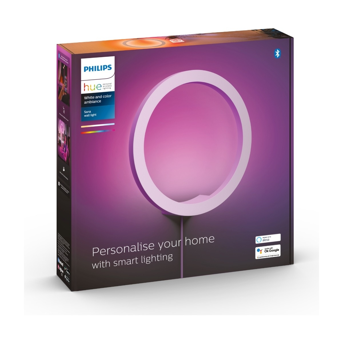 Philips Hue Sana væglampe 929003053001 (hvid) billede 2