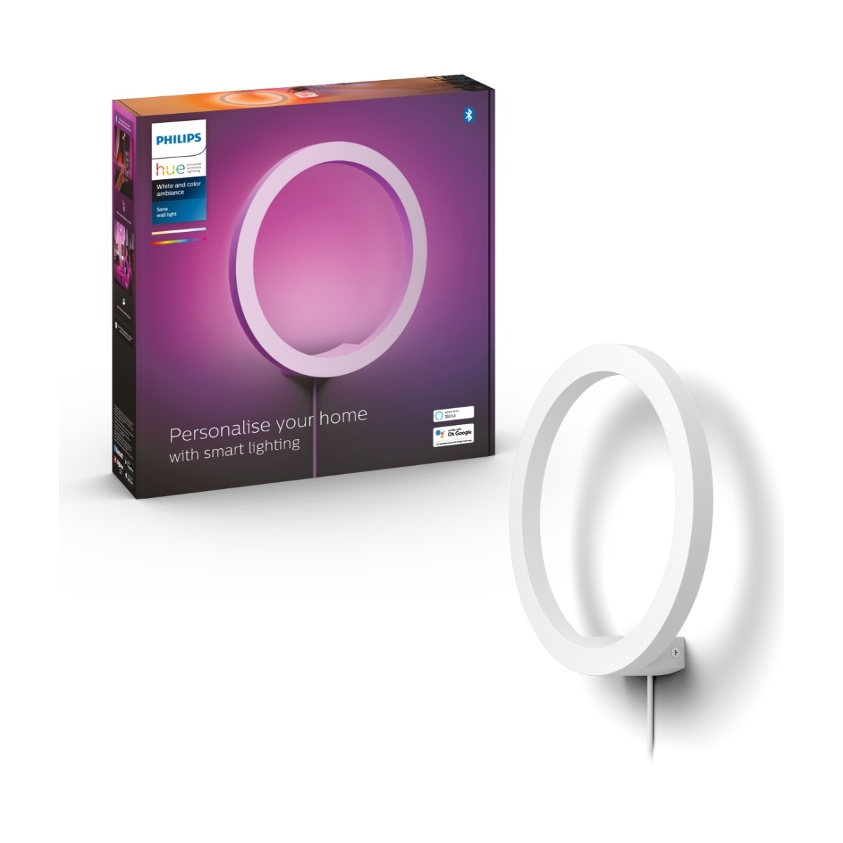 Philips Hue Sana væglampe 929003053001 (hvid) billede 1