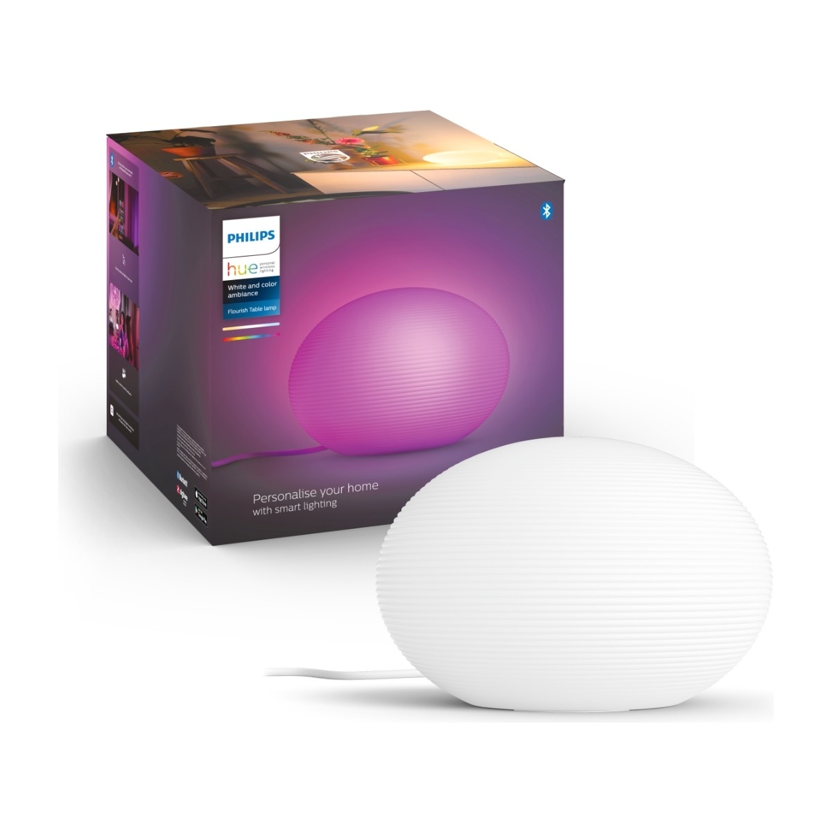 Philips Hue Flourish bordlampe 9,5W (hvid) billede 1