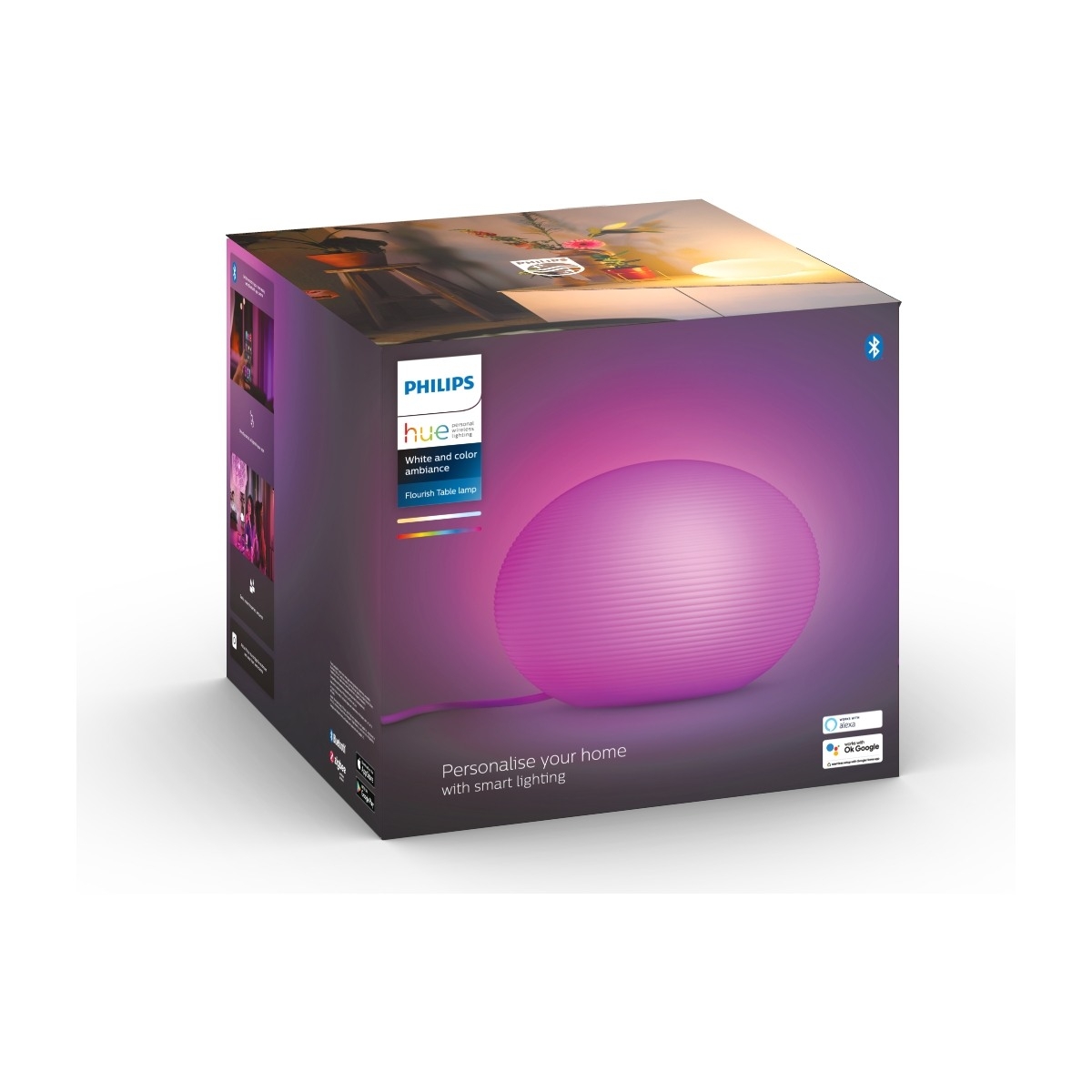 Philips Hue Flourish bordlampe 9,5W (hvid) billede 2