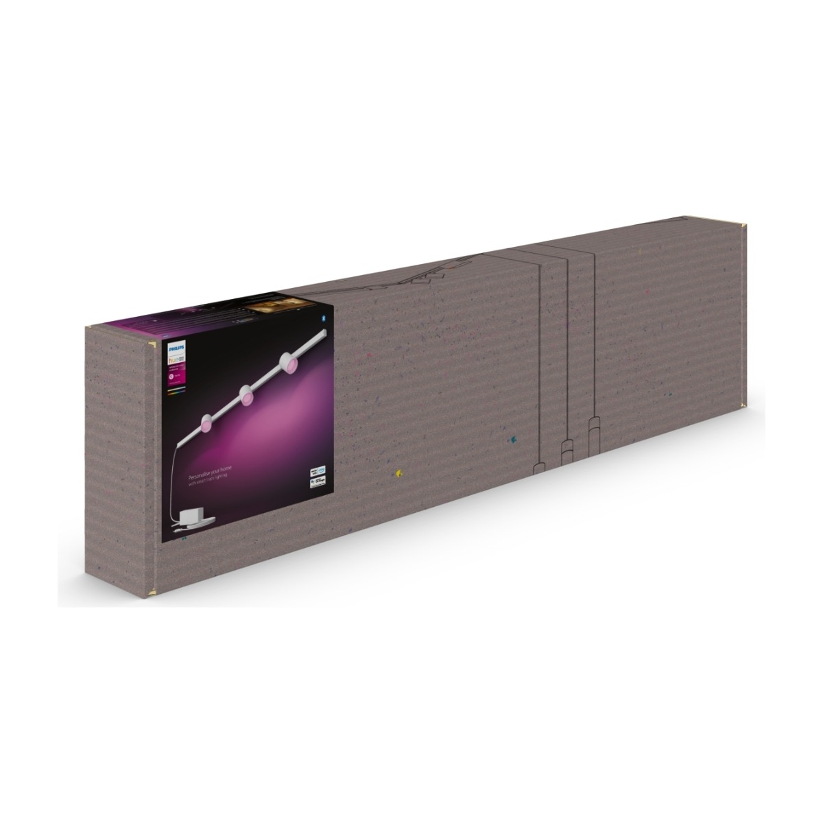 Philips Hue Perifo væglampe med 3 spotlights, hvid billede 2