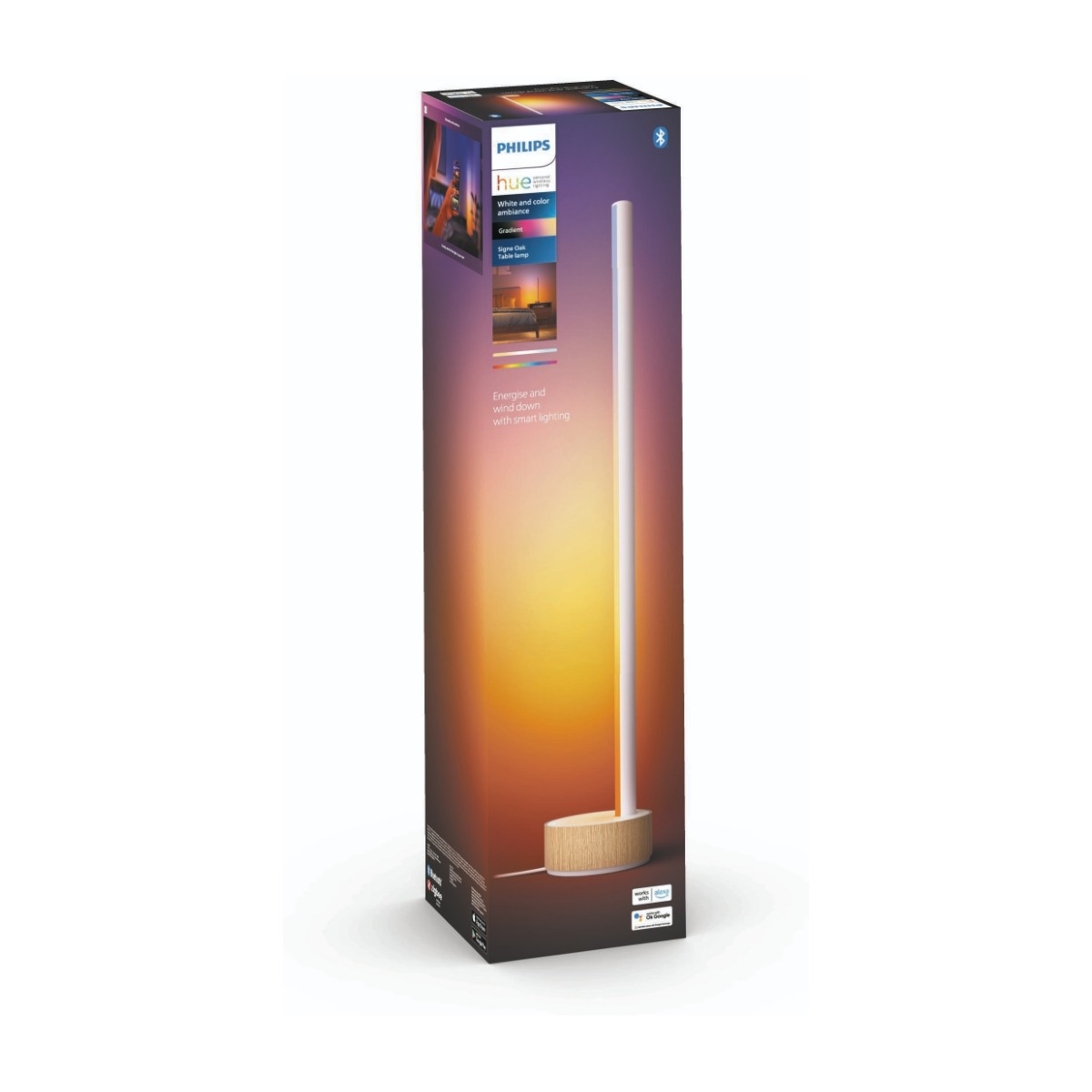 Philips Hue Gradient Signe bordlampe (oak) billede 2