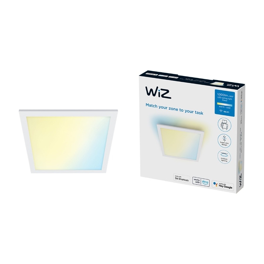 WiZ Loftlampe Panel 30x30cm 12W - hvid billede 1